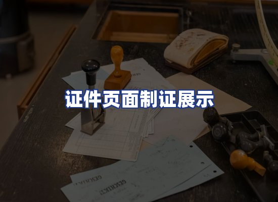 证件页面制证展示